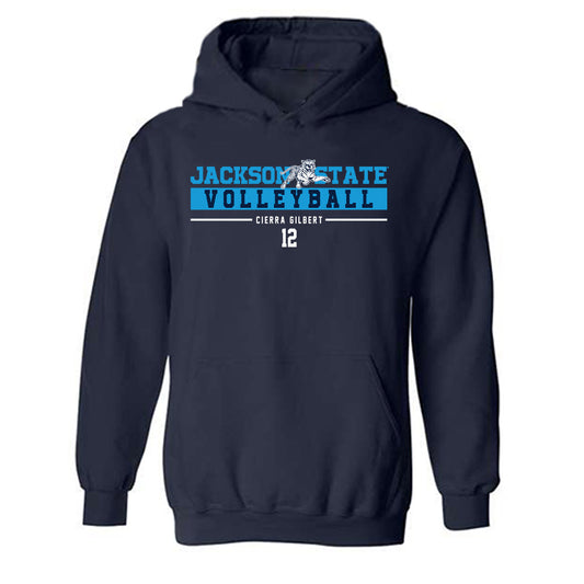 Jackson State - NCAA Women's Volleyball : Cierra Gilbert - Classic Fashion Shersey Hooded Sweatshirt-0