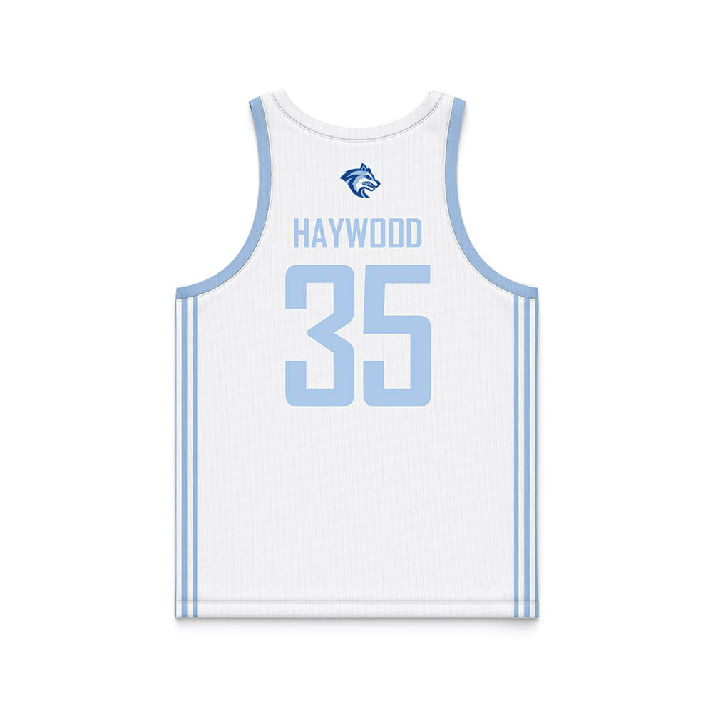 SSU - NCAA Men's Basketball : Terence Haywood - White Basketball Jersey-1