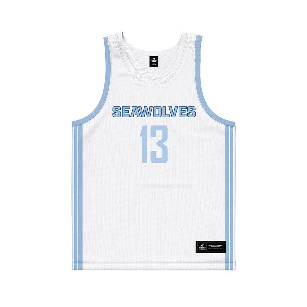SSU - NCAA Men's Basketball : Markees Williams - White Basketball Jersey