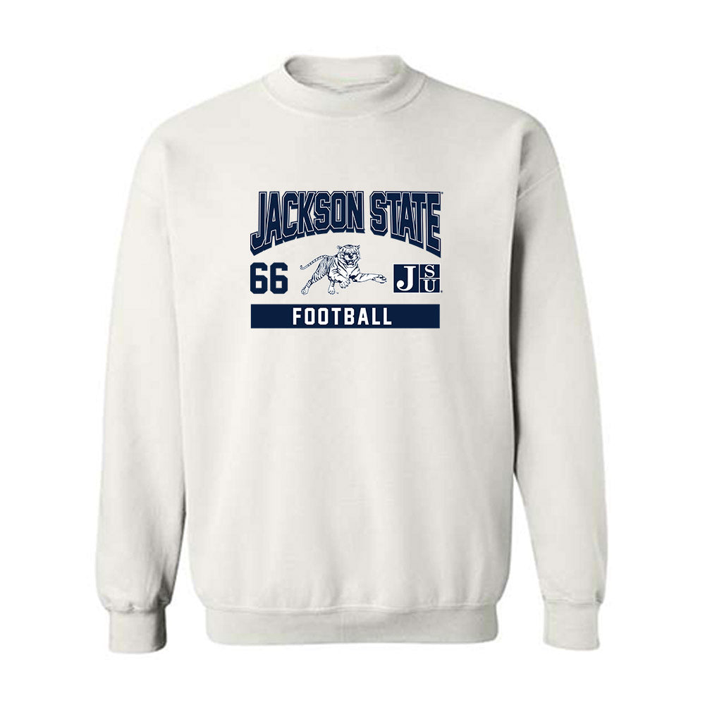 Jackson State - NCAA Football : Jackson King - Classic Fashion Shersey Crewneck Sweatshirt