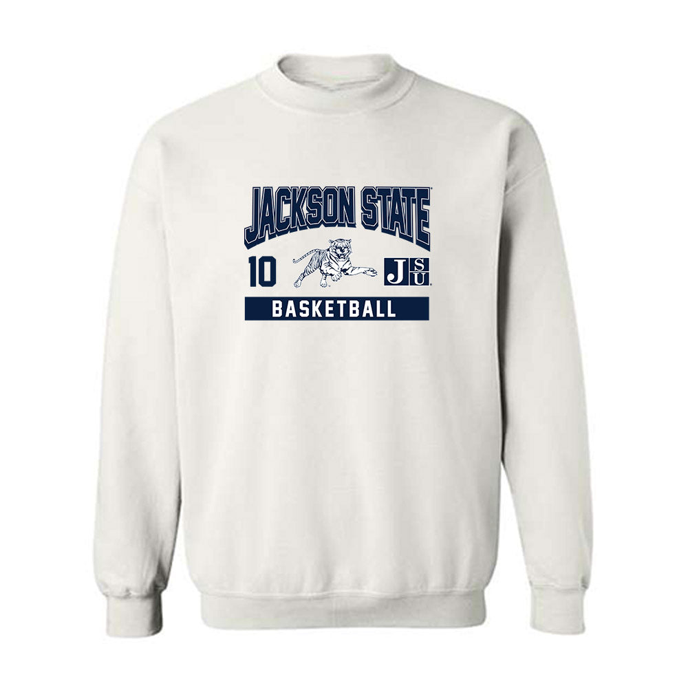 Jackson State - NCAA Men's Basketball : Ebo Wilson - Classic Fashion Shersey Crewneck Sweatshirt-0