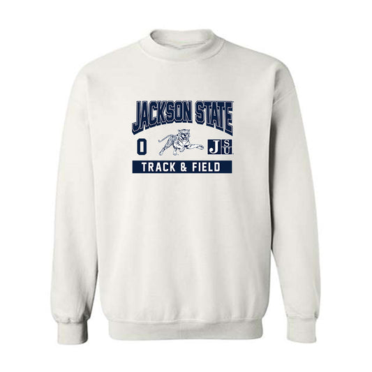 Jackson State - NCAA Men's Track & Field : Dalon Harris - Classic Fashion Shersey Crewneck Sweatshirt-0