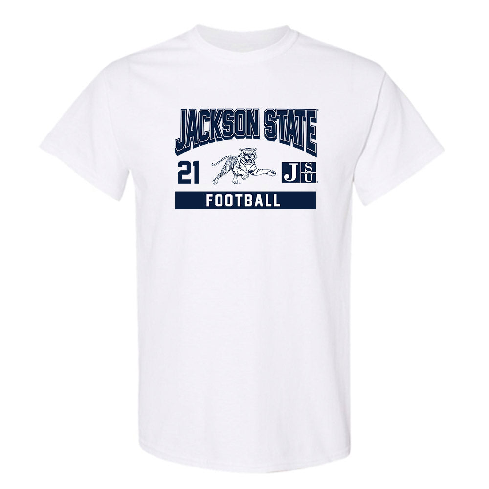 Jackson State - NCAA Football : Desmond Moultrie - Classic Fashion Shersey T-Shirt-0