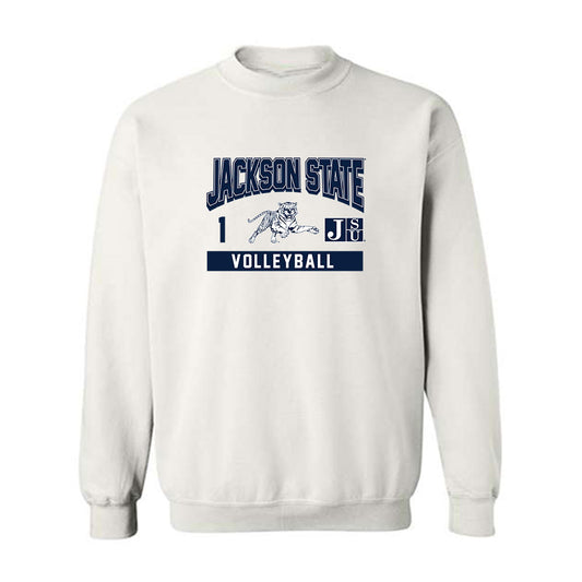 Jackson State - NCAA Women's Volleyball : Hope Briggs - Classic Fashion Shersey Crewneck Sweatshirt-0