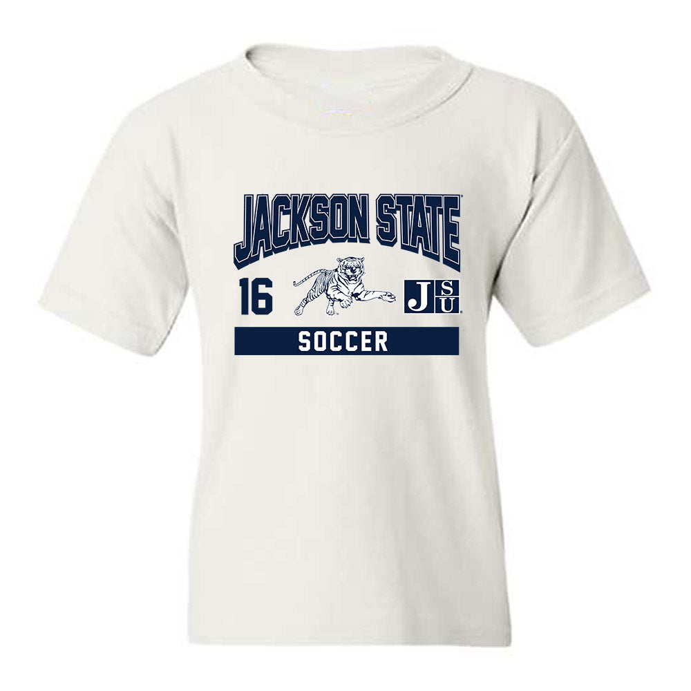 Jackson State - NCAA Women's Soccer : Josetiarainnah Olaco - Classic Fashion Shersey Youth T-Shirt-0