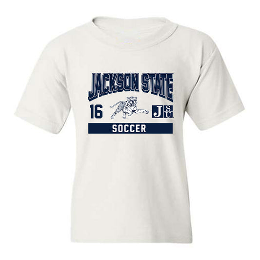 Jackson State - NCAA Women's Soccer : Josetiarainnah Olaco - Classic Fashion Shersey Youth T-Shirt-0