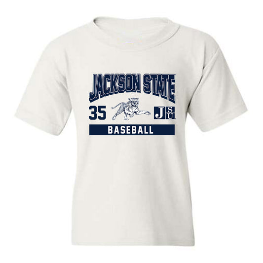 Jackson State - NCAA Baseball : CJ Lewis - Classic Fashion Shersey Youth T-Shirt