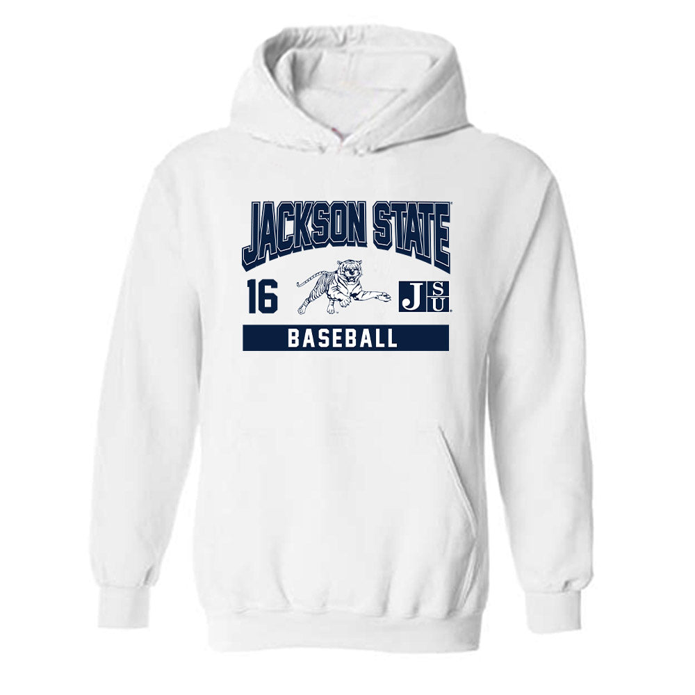 Jackson State - NCAA Baseball : Shemar Harris - Classic Fashion Shersey Hooded Sweatshirt