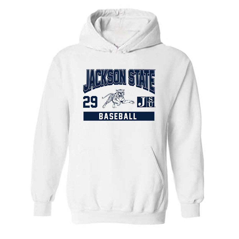 Jackson State - NCAA Baseball : Eric Elliott - Classic Fashion Shersey Hooded Sweatshirt-0