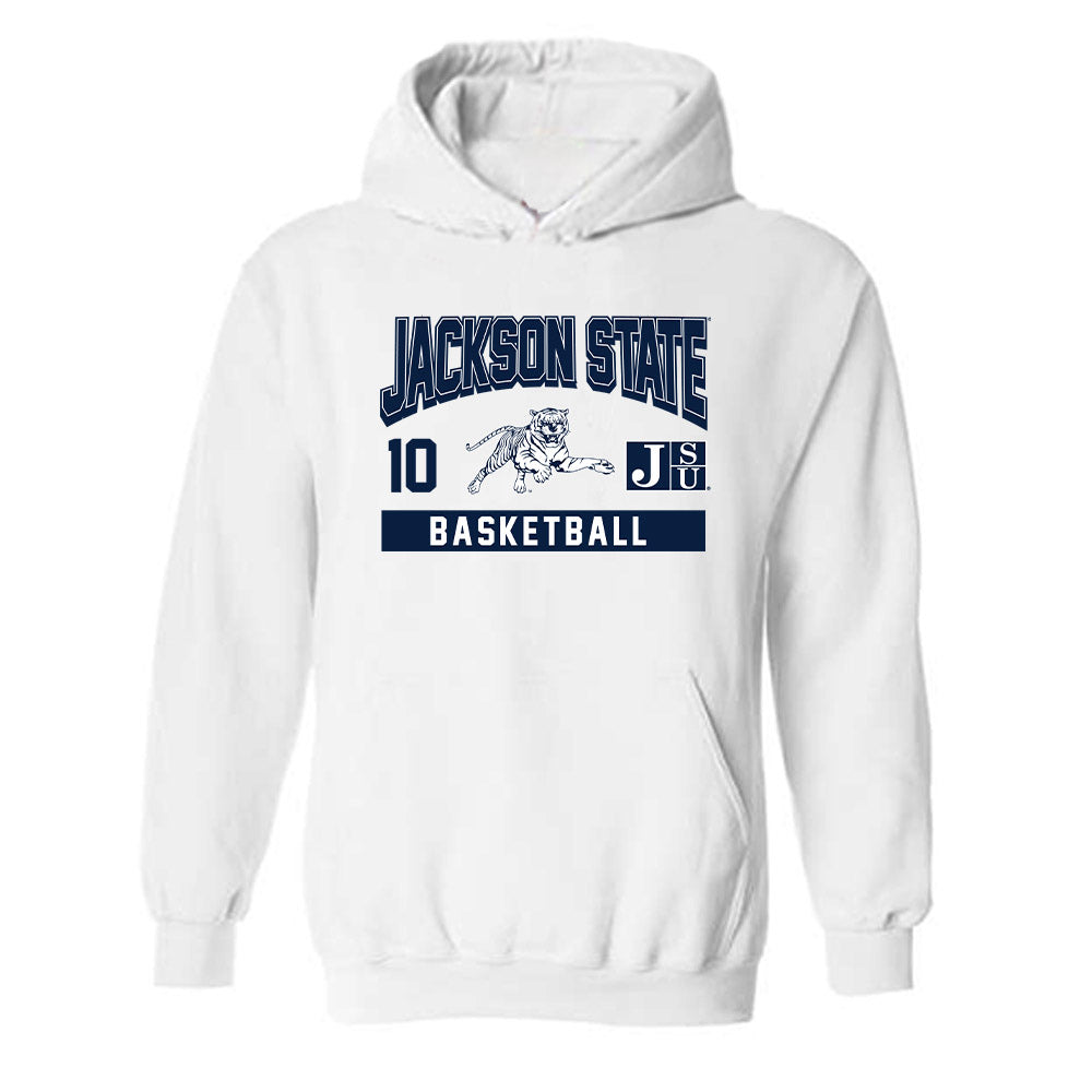 Jackson State - NCAA Men's Basketball : Ebo Wilson - Classic Fashion Shersey Hooded Sweatshirt-0