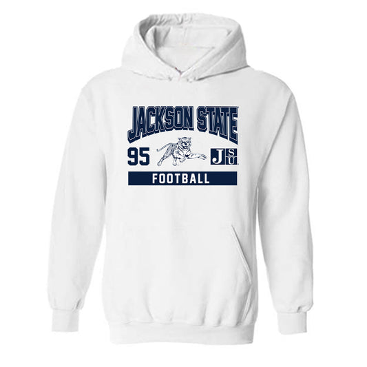 Jackson State - NCAA Football : Kazarius Bowie - Classic Fashion Shersey Hooded Sweatshirt-0