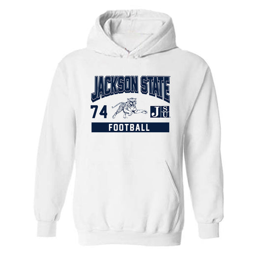 Jackson State - NCAA Football : DAndre Townes Blue - Classic Fashion Shersey Hooded Sweatshirt-0