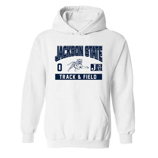 Jackson State - NCAA Men's Track & Field : Dalon Harris - Classic Fashion Shersey Hooded Sweatshirt-0