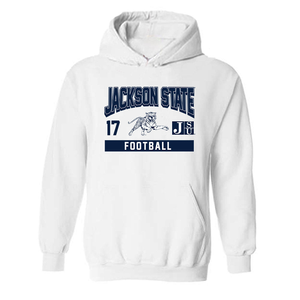 Jackson State - NCAA Football : Errick Simmons - Classic Fashion Shersey Hooded Sweatshirt-0