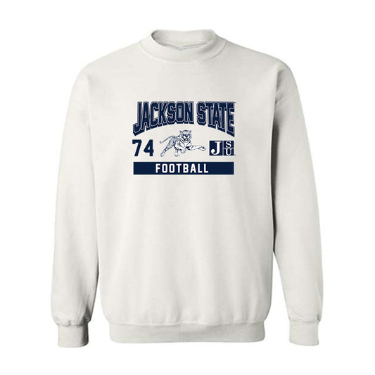 Jackson State - NCAA Football : DAndre Townes Blue - Classic Fashion Shersey Crewneck Sweatshirt-0