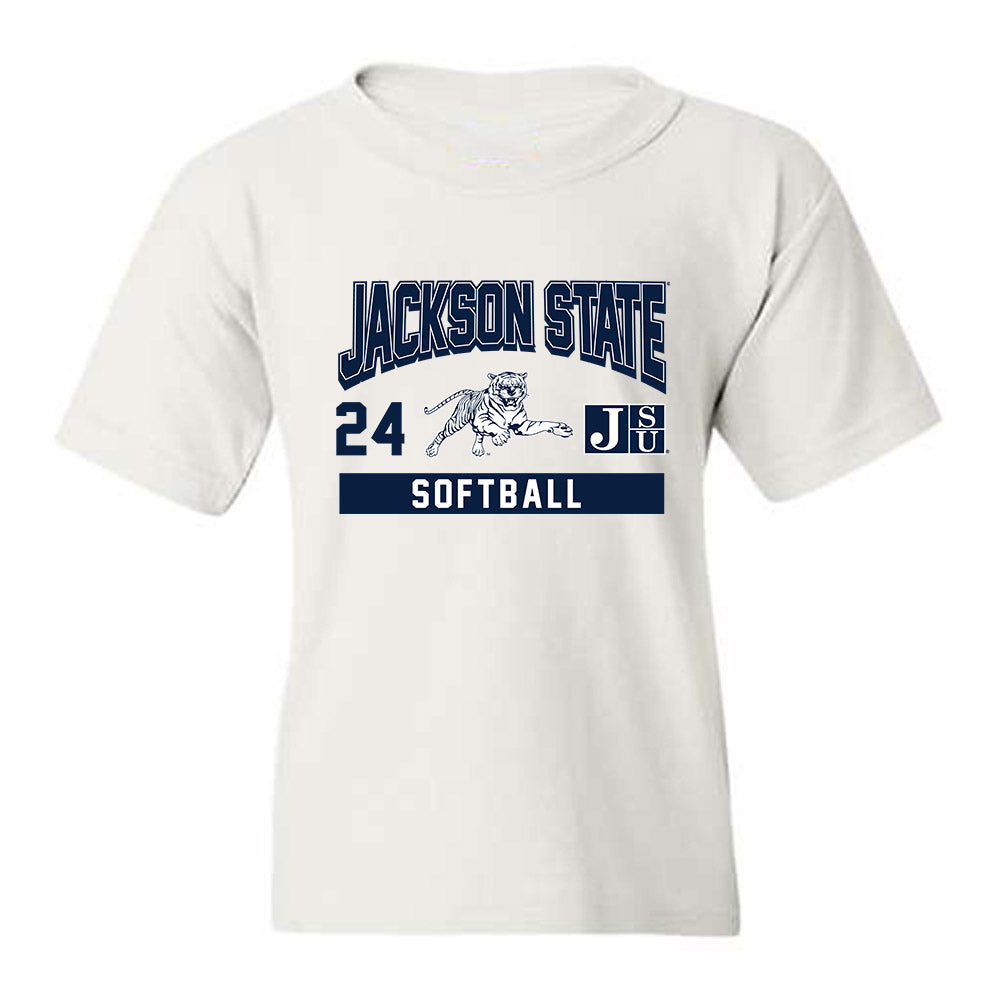 Jackson State - NCAA Softball : Sommer Tyes - Classic Fashion Shersey Youth T-Shirt-0
