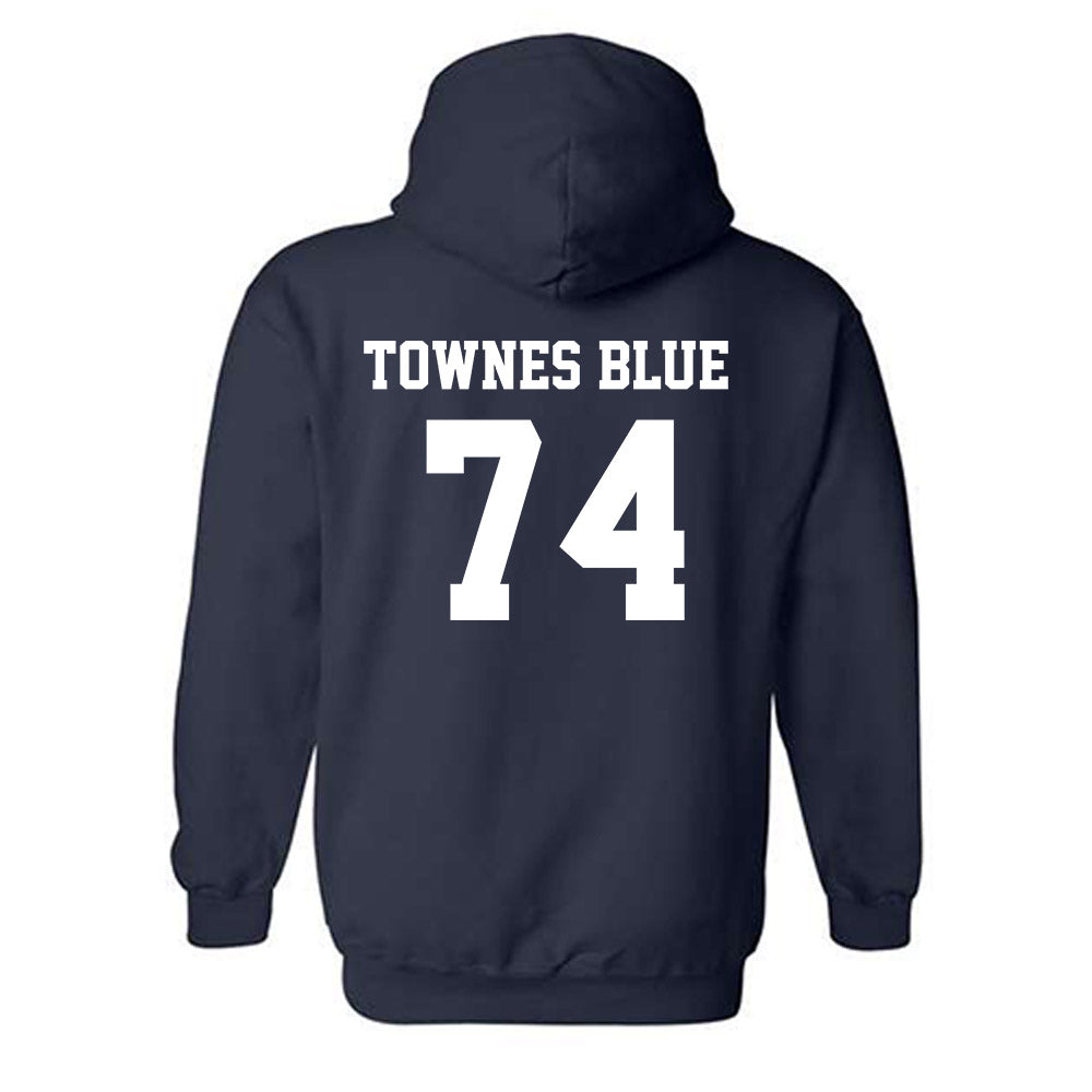 Jackson State - NCAA Football : DAndre Townes Blue - Classic Shersey Hooded Sweatshirt-1