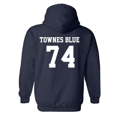 Jackson State - NCAA Football : DAndre Townes Blue - Classic Shersey Hooded Sweatshirt-1