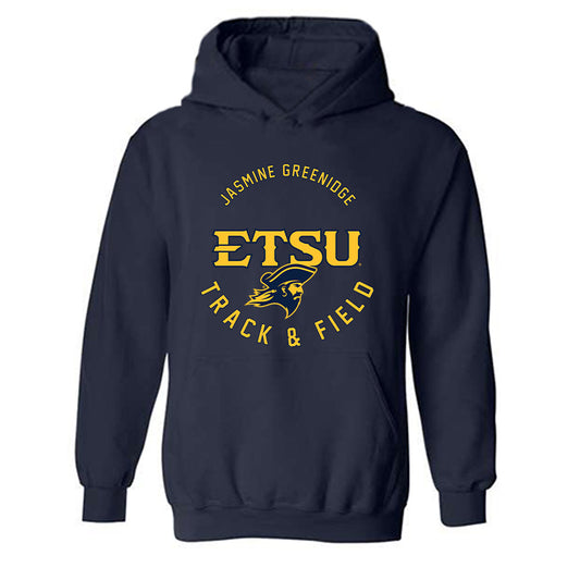 East Tennessee State - NCAA Women's Track & Field : Jasmine Greenidge - Classic Fashion Shersey Hooded Sweatshirt