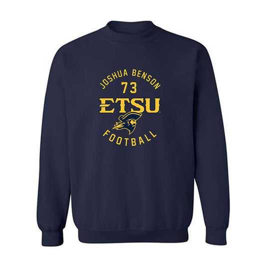 East Tennessee State - NCAA Football : Joshua Benson - Classic Fashion Shersey Crewneck Sweatshirt-0