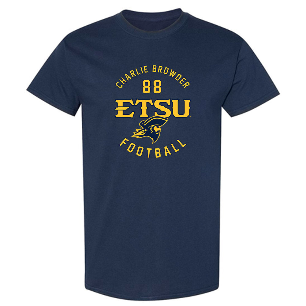 East Tennessee State - NCAA Football : Charlie Browder - Classic Fashion Shersey T-Shirt-0