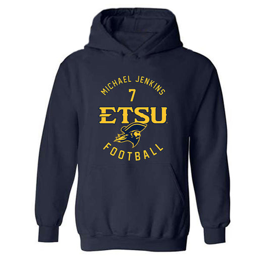 East Tennessee State - NCAA Football : Michael Jenkins - Classic Fashion Shersey Hooded Sweatshirt