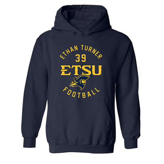 East Tennessee State - NCAA Football : Ethan Turner - Classic Fashion Shersey Hooded Sweatshirt