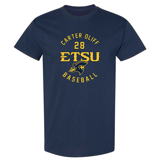 East Tennessee State - NCAA Baseball : Carter Oliff - Classic Fashion Shersey T-Shirt-0