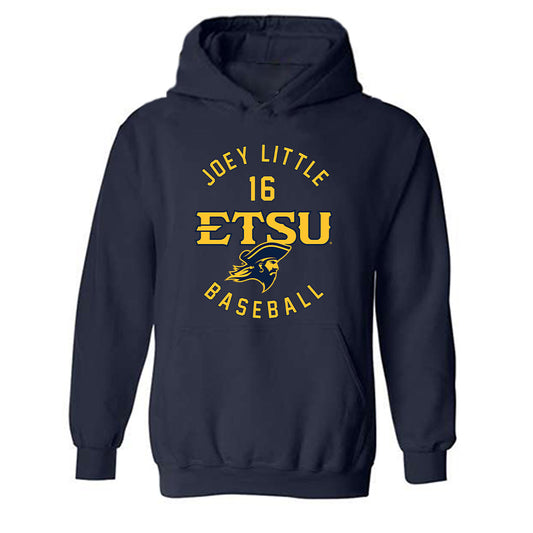 East Tennessee State - NCAA Baseball : Joey Little - Classic Fashion Shersey Hooded Sweatshirt-0