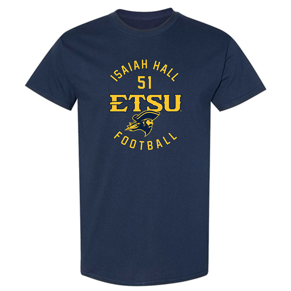 East Tennessee State - NCAA Football : Isaiah Hall - Classic Fashion Shersey T-Shirt-0