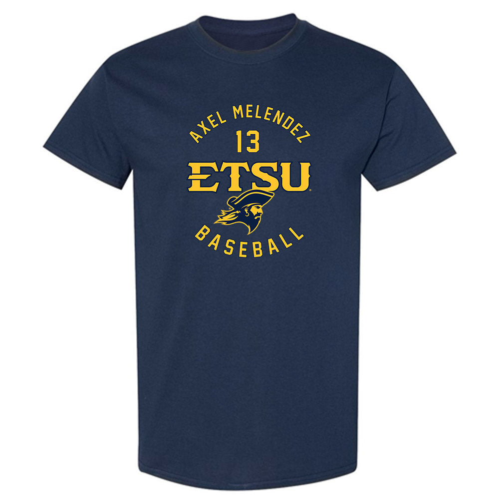East Tennessee State - NCAA Baseball : Axel Melendez - Classic Fashion Shersey T-Shirt-0