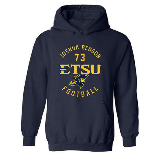East Tennessee State - NCAA Football : Joshua Benson - Classic Fashion Shersey Hooded Sweatshirt-0