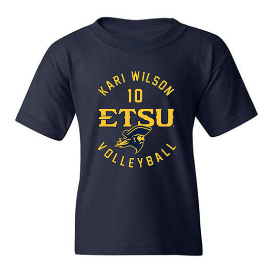 East Tennessee State - NCAA Women's Volleyball : kari wilson - Classic Fashion Shersey Youth T-Shirt-0