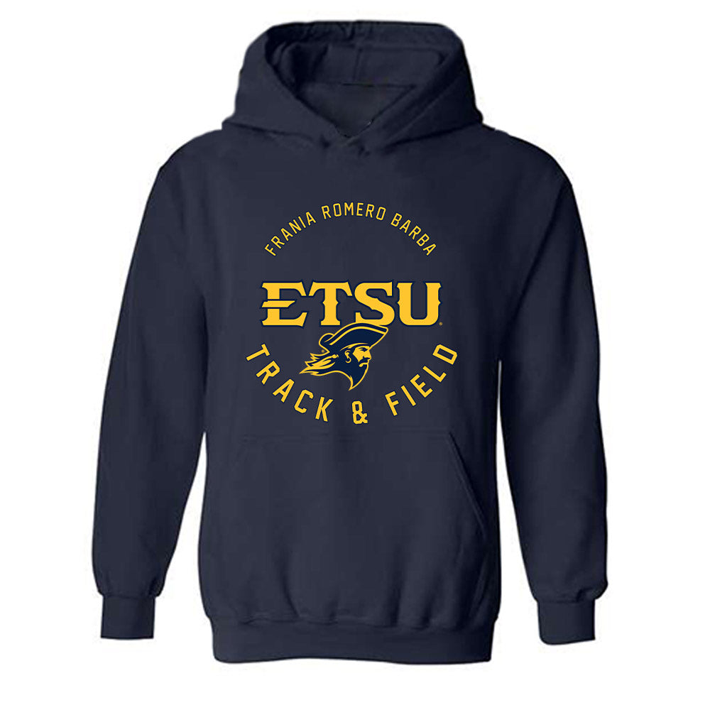 East Tennessee State - NCAA Women's Track & Field : Frania Romero Barba - Classic Fashion Shersey Hooded Sweatshirt-0
