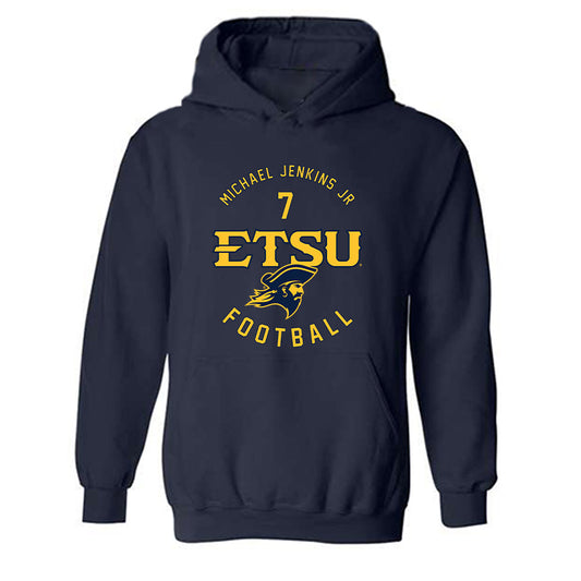 East Tennessee State - NCAA Football : Michael Jenkins Jr - Classic Fashion Shersey Hooded Sweatshirt-0