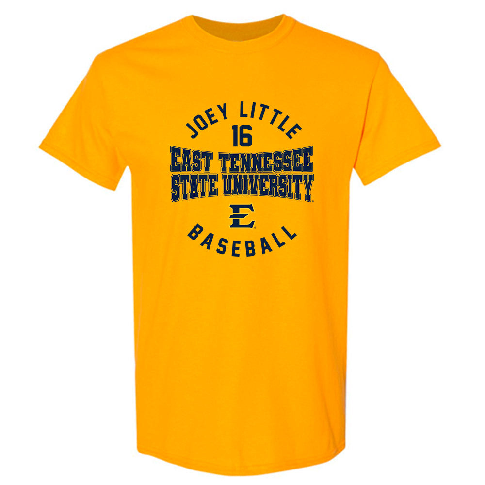 East Tennessee State - NCAA Baseball : Joey Little - Classic Fashion Shersey T-Shirt-0