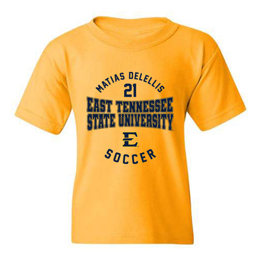 East Tennessee State - NCAA Men's Soccer : Matias Delellis - Classic Fashion Shersey Youth T-Shirt