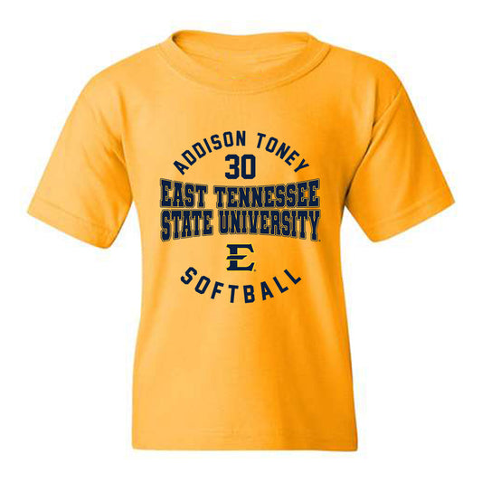East Tennessee State - NCAA Softball : Addison Toney - Classic Fashion Shersey Youth T-Shirt