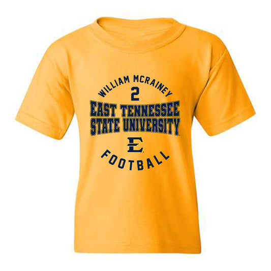 East Tennessee State - NCAA Football : William McRainey - Classic Fashion Shersey Youth T-Shirt