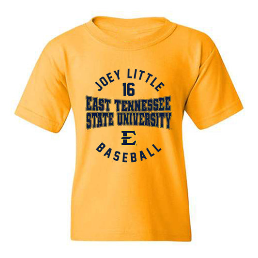 East Tennessee State - NCAA Baseball : Joey Little - Classic Fashion Shersey Youth T-Shirt-0