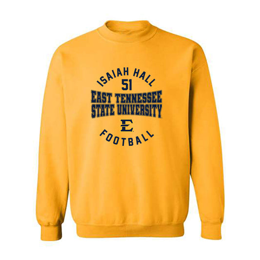 East Tennessee State - NCAA Football : Isaiah Hall - Classic Fashion Shersey Crewneck Sweatshirt-0