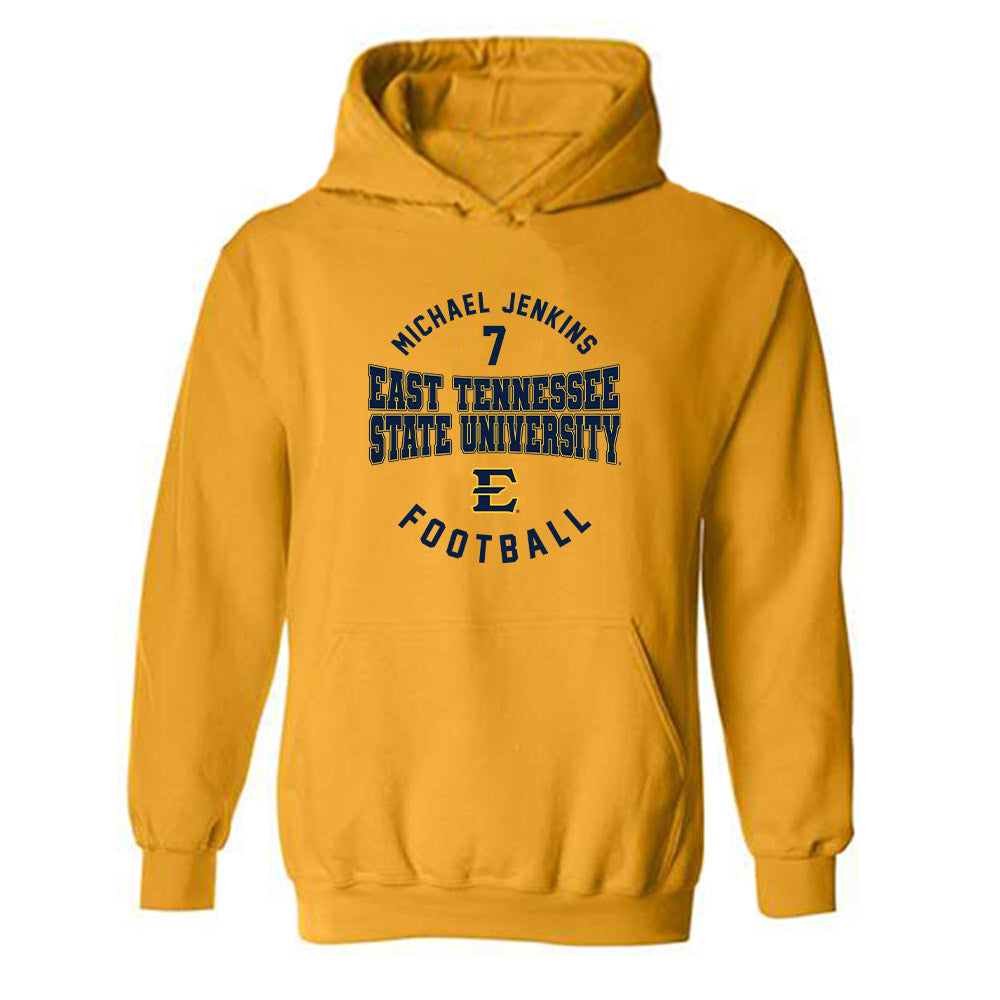 East Tennessee State - NCAA Football : Michael Jenkins - Classic Fashion Shersey Hooded Sweatshirt