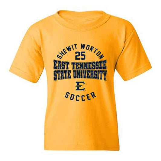 East Tennessee State - NCAA Men's Soccer : Shewit Worton - Classic Fashion Shersey Youth T-Shirt-0