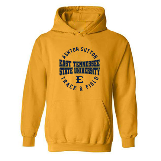 East Tennessee State - NCAA Men's Track & Field : Ashton Sutton - Classic Fashion Shersey Hooded Sweatshirt-0