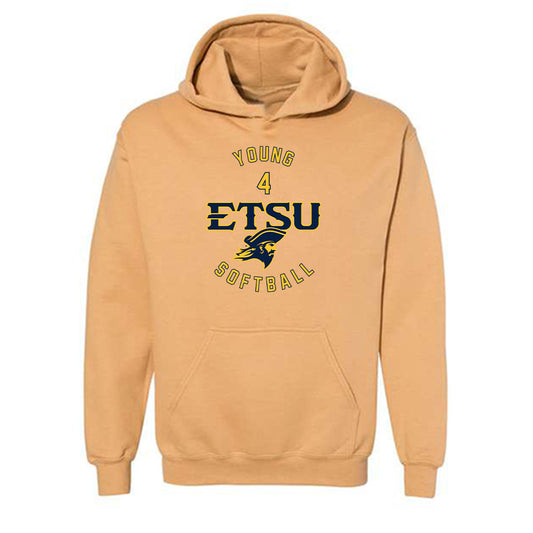 East Tennessee State - NCAA Softball : Cameron Young - Classic Fashion Shersey Hooded Sweatshirt