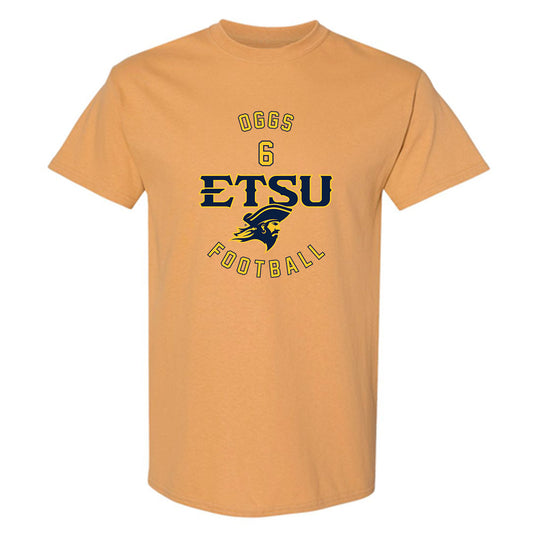 East Tennessee State - NCAA Football : Jivon Oggs - Classic Fashion Shersey T-Shirt-0