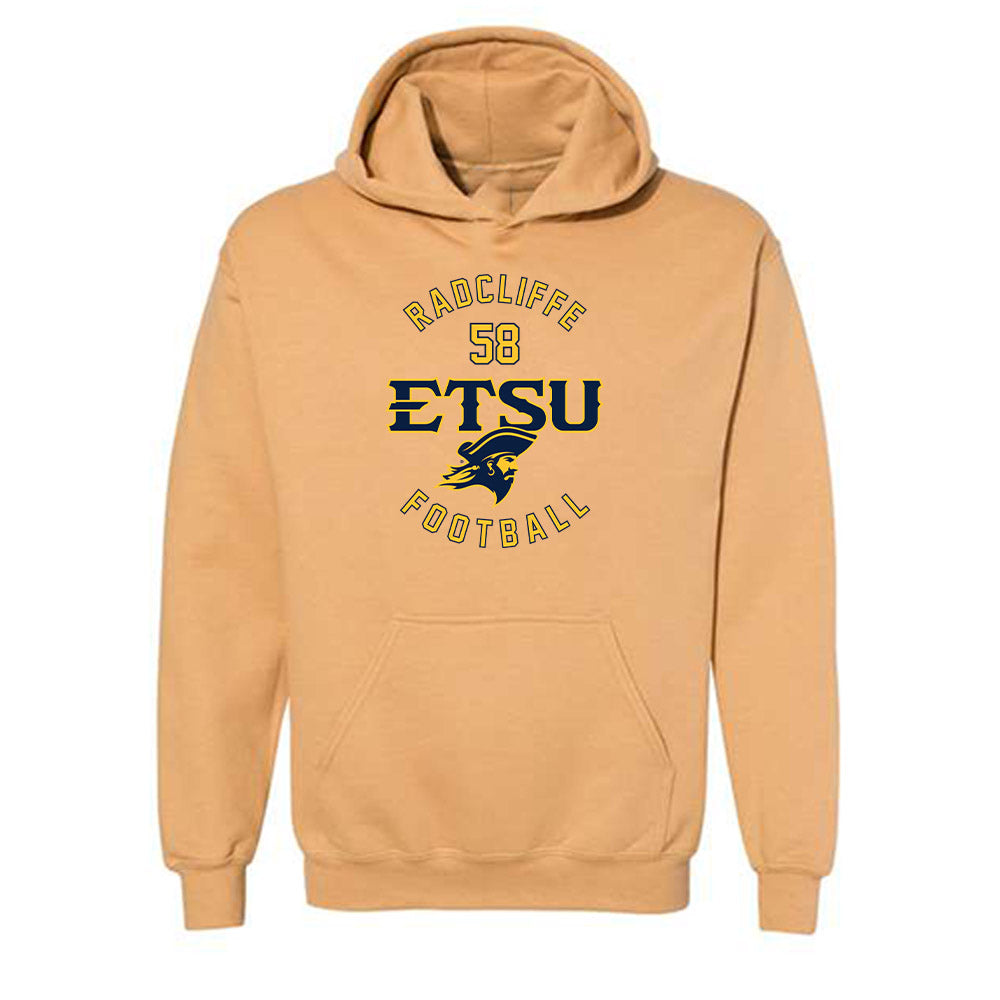East Tennessee State - NCAA Football : Maddox Radcliffe - Classic Fashion Shersey Hooded Sweatshirt-0
