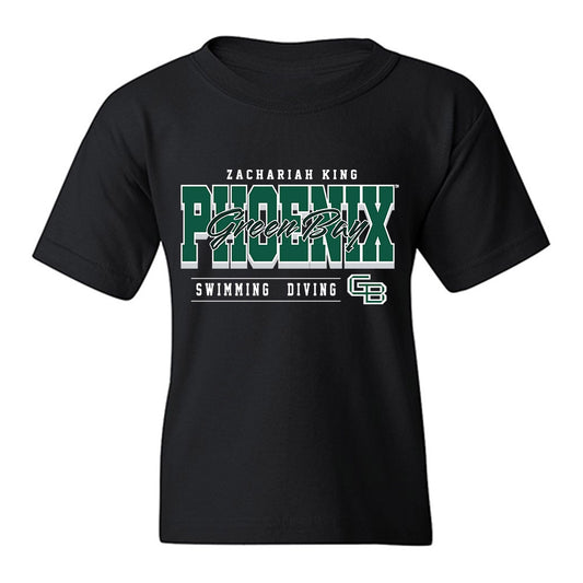 UW Green Bay - NCAA Men's Swimming & Diving : Zachariah King - Classic Fashion Shersey Youth T-Shirt-0