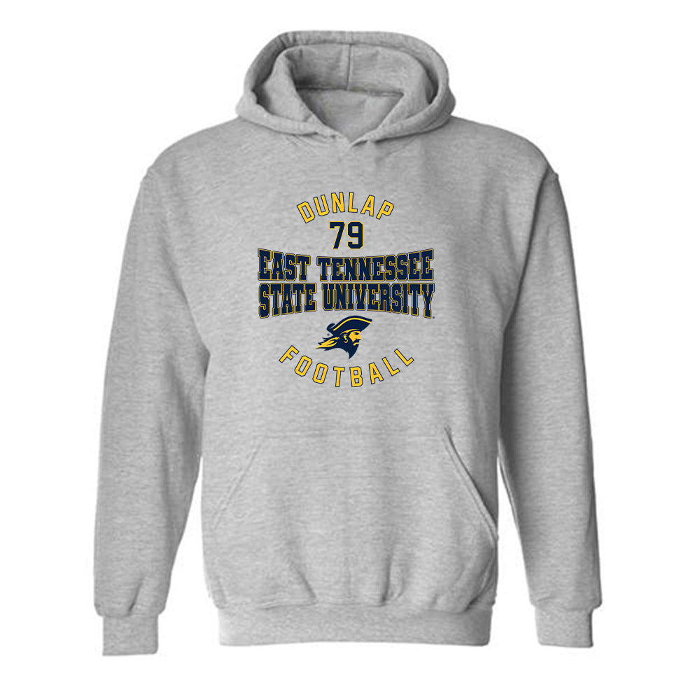 East Tennessee State - NCAA Football : Mitchell Dunlap - Classic Fashion Shersey Hooded Sweatshirt-0