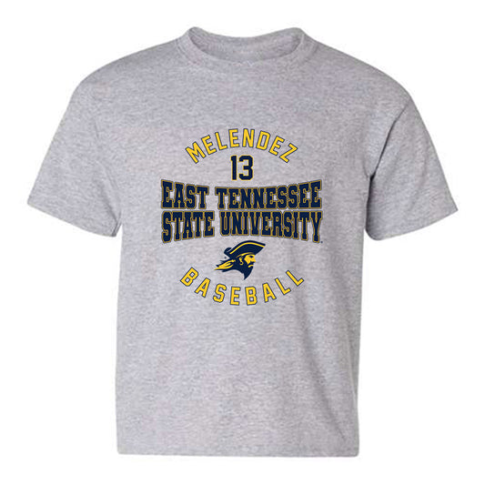 East Tennessee State - NCAA Baseball : Axel Melendez - Classic Fashion Shersey Youth T-Shirt-0